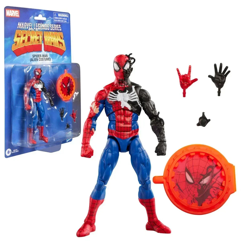Secret Wars Marvel Legends Series Spider-Man (Alien Costume) 6-Inch Action Figure