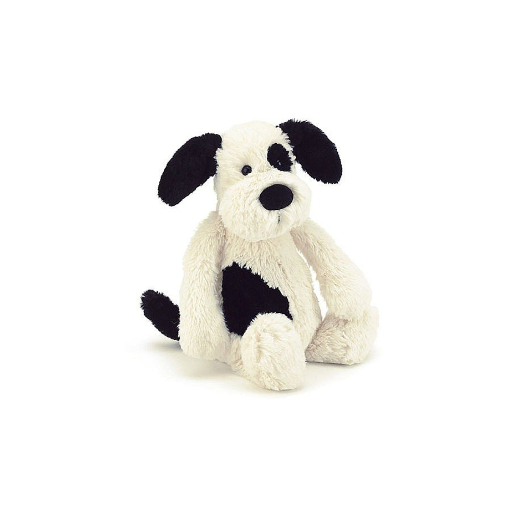Bashful Rufferty Black + Cream Puppy - Little by Jellycat
