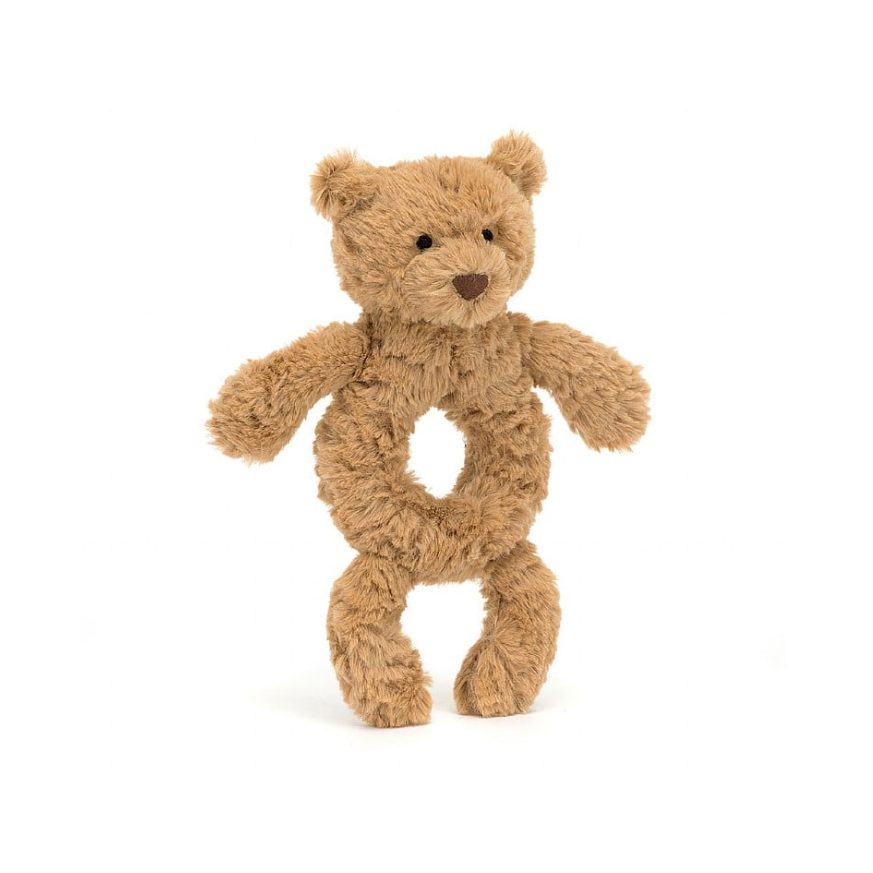 Bartholomew Bear Ring Rattle by Jellycat